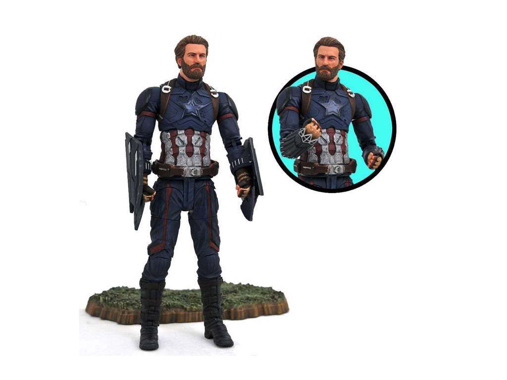 Marvel Select Captain America fra Infinity War på 20 cm