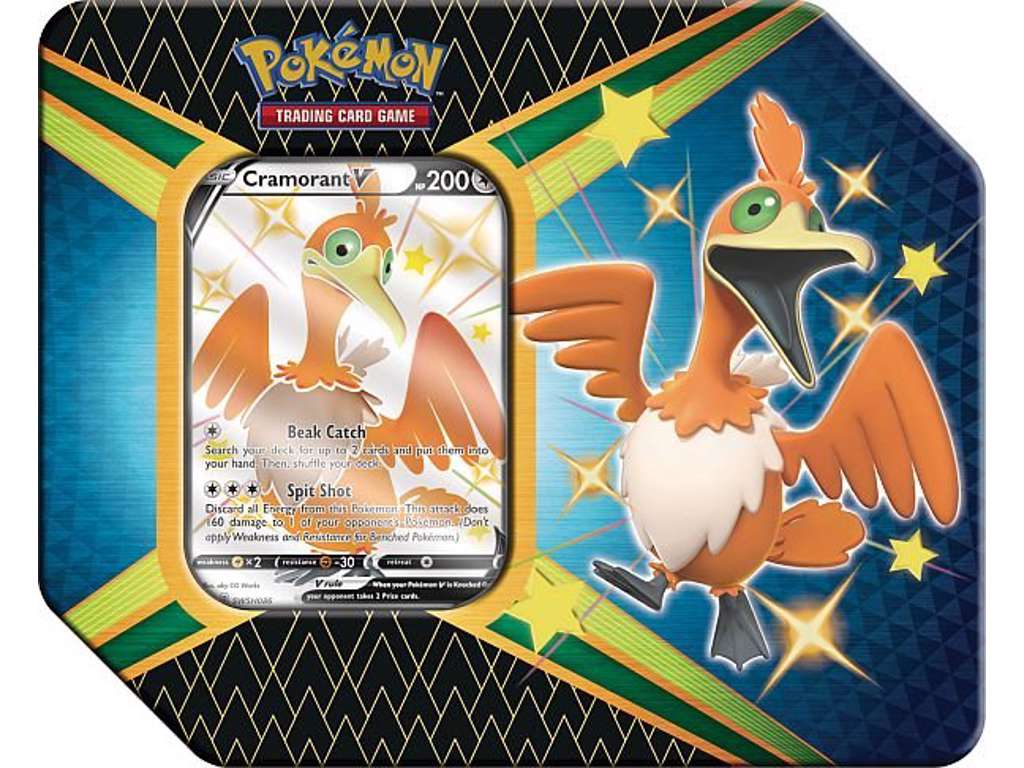 Pokémon Shining Fates V tin med Cramorant