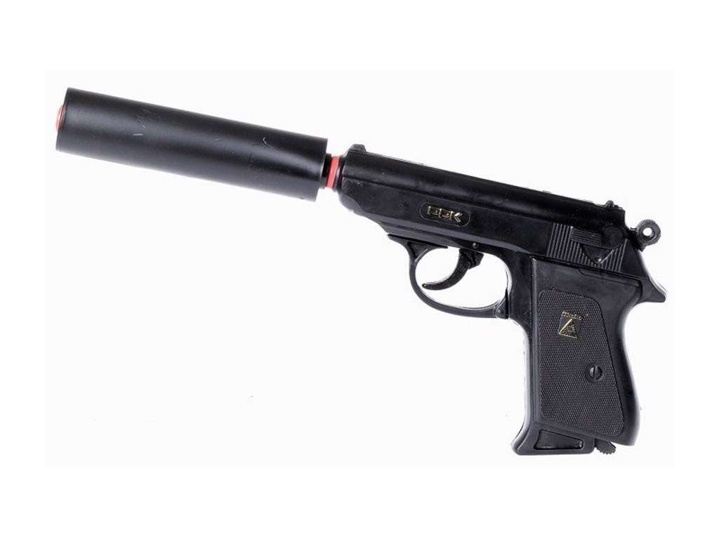 Pistol med lyddæmper til 50 skuds krudt fra Special Agent
