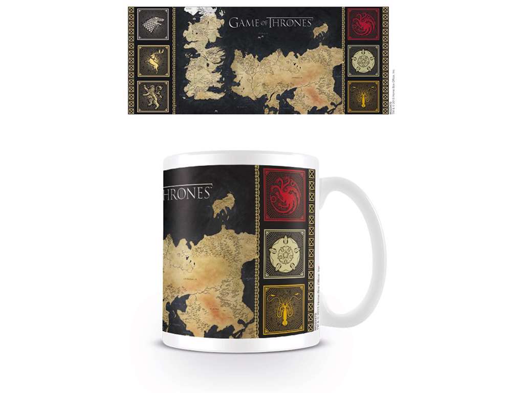 Game of Thrones kop - map