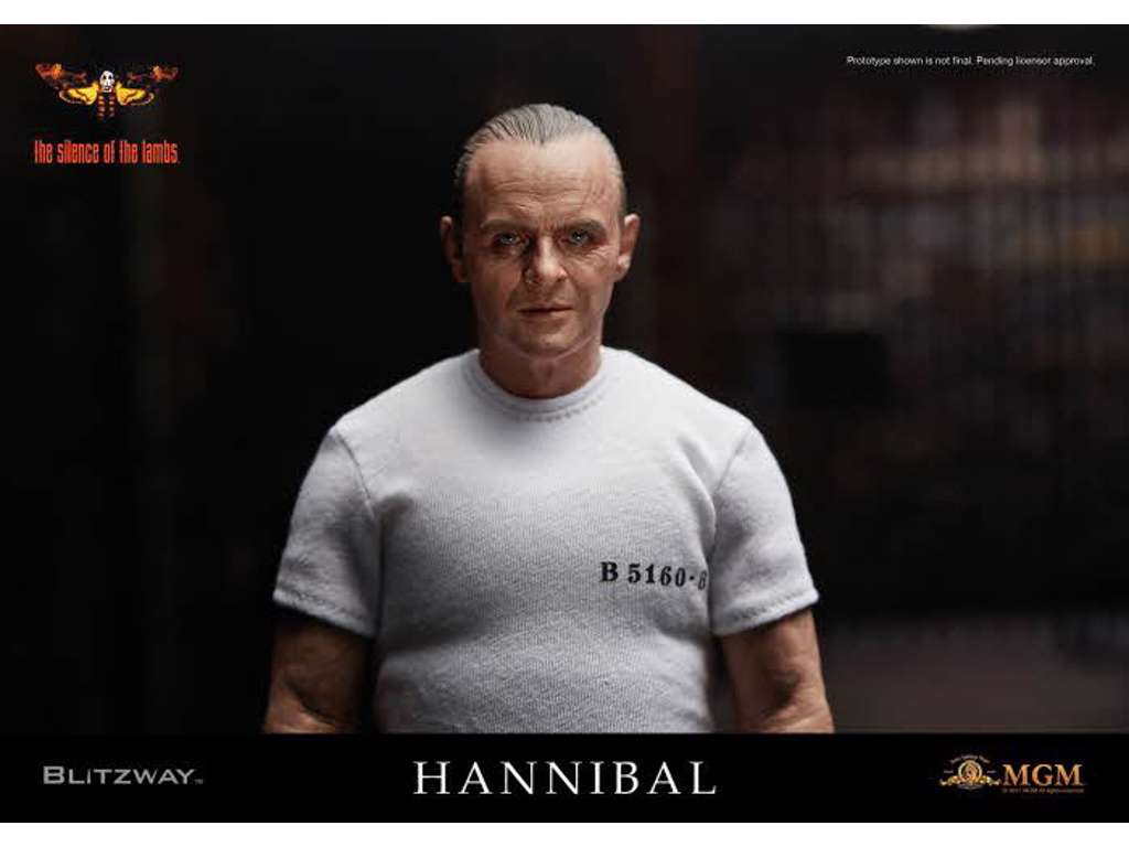 Hannibal Lecter figur fra The Silence of the Lambs action figur på 30 cm – White Prison Uniform ver.