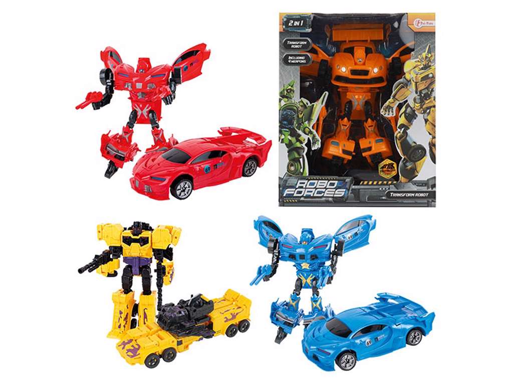 ROBOFORCES Changeable robot Car 26cm 4ass