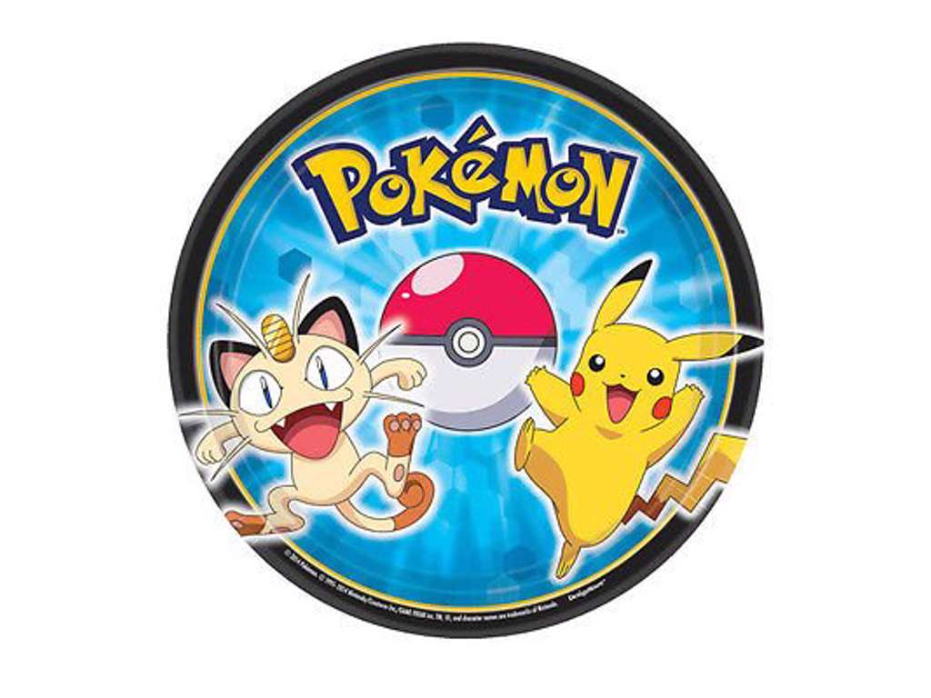 Pokémon paptallerkner 18 cm