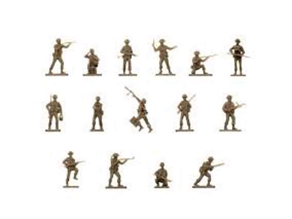 WWII British Infantry 1:76 Vintage Classics figurer fra Airfix