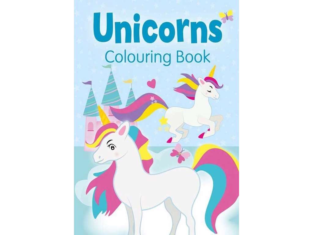 Enhjørninge malebog – turkis