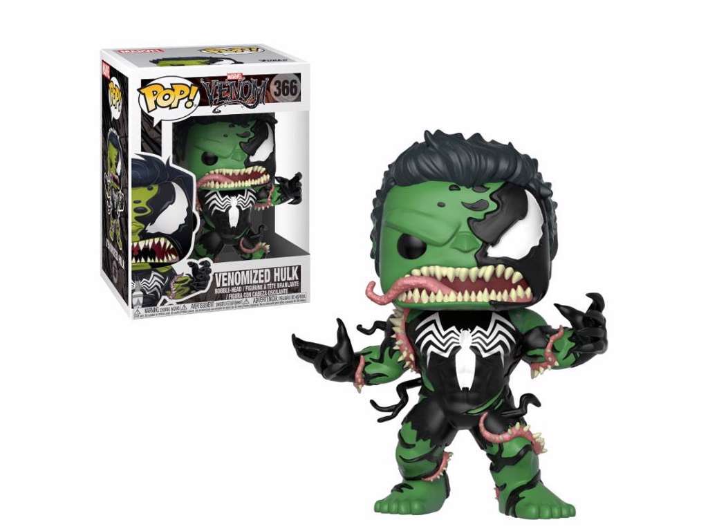 Venom POP! vinyl bobble-head af Venomized Hulk på 9 cm