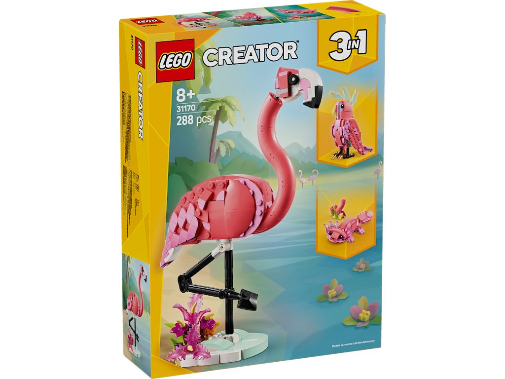 Vilde dyr: Pink flamingo - 31170 - LEGO Creator