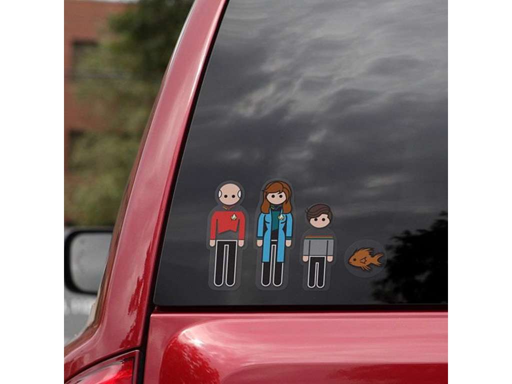 Star Trek The Next Generation Family klistermærker til bil