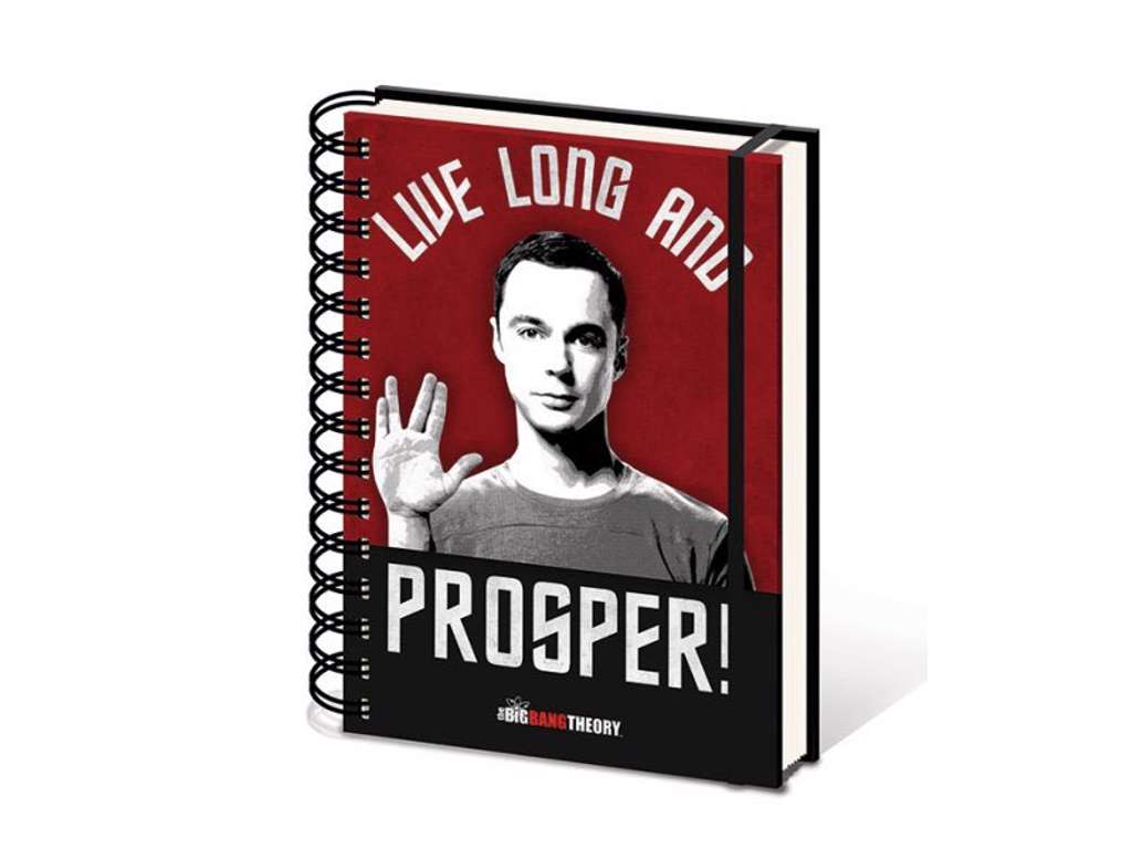 The Big Bang Theory "Live Long And Prosper" A5 notesbog hardcover
