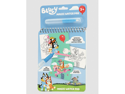 Bluey magisk bog m/vand pen. +3år