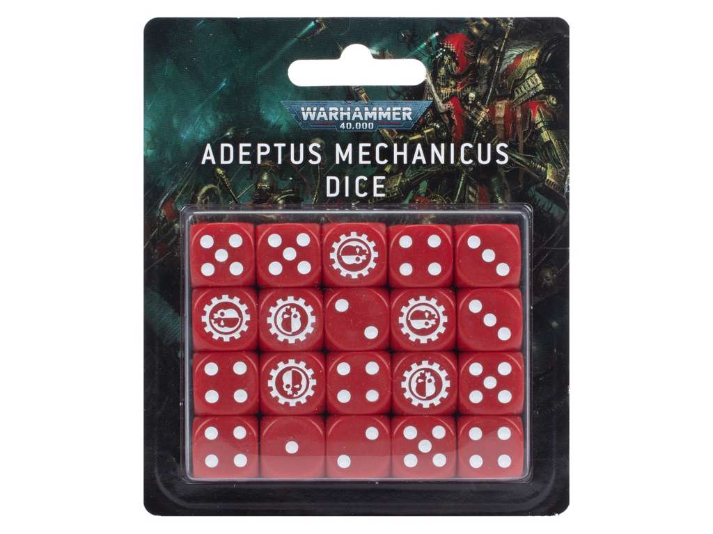 Adeptus Mechanicus Dice - Terninger med Adeptus Mechanicus insignia