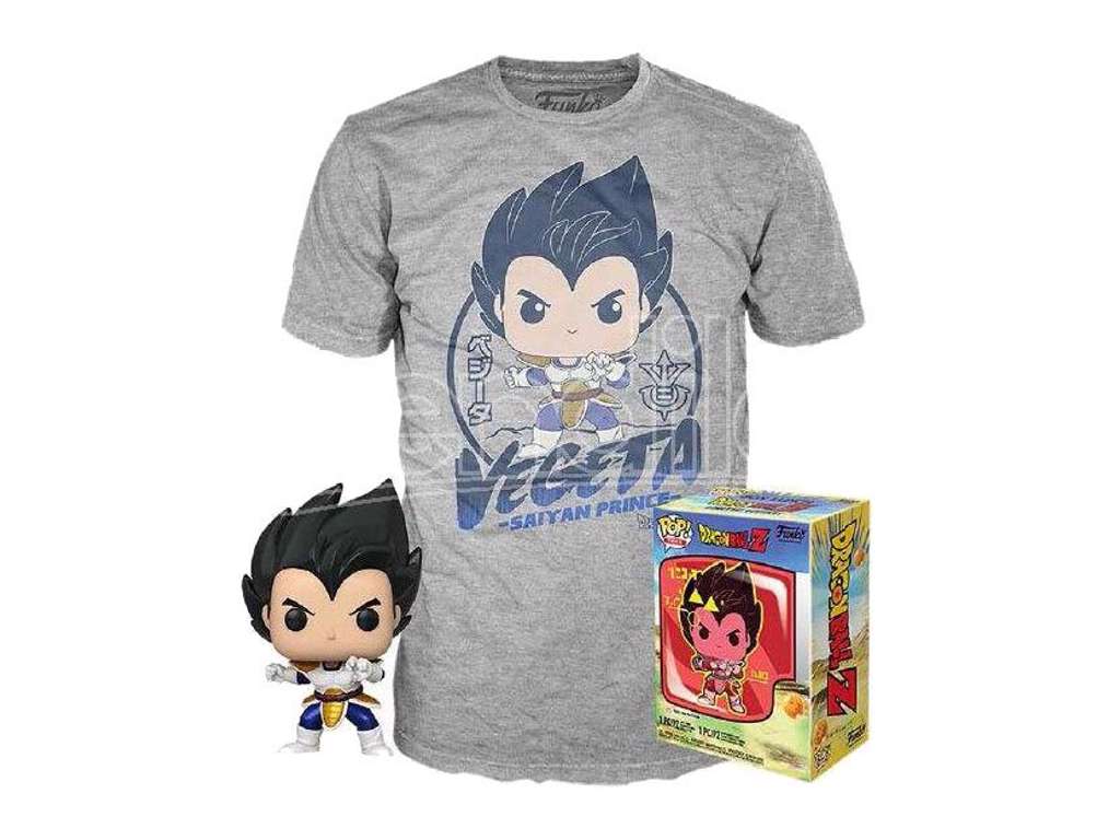 Dragon Ball Z POP! & Tee Box Vegeta Størrelse XL
