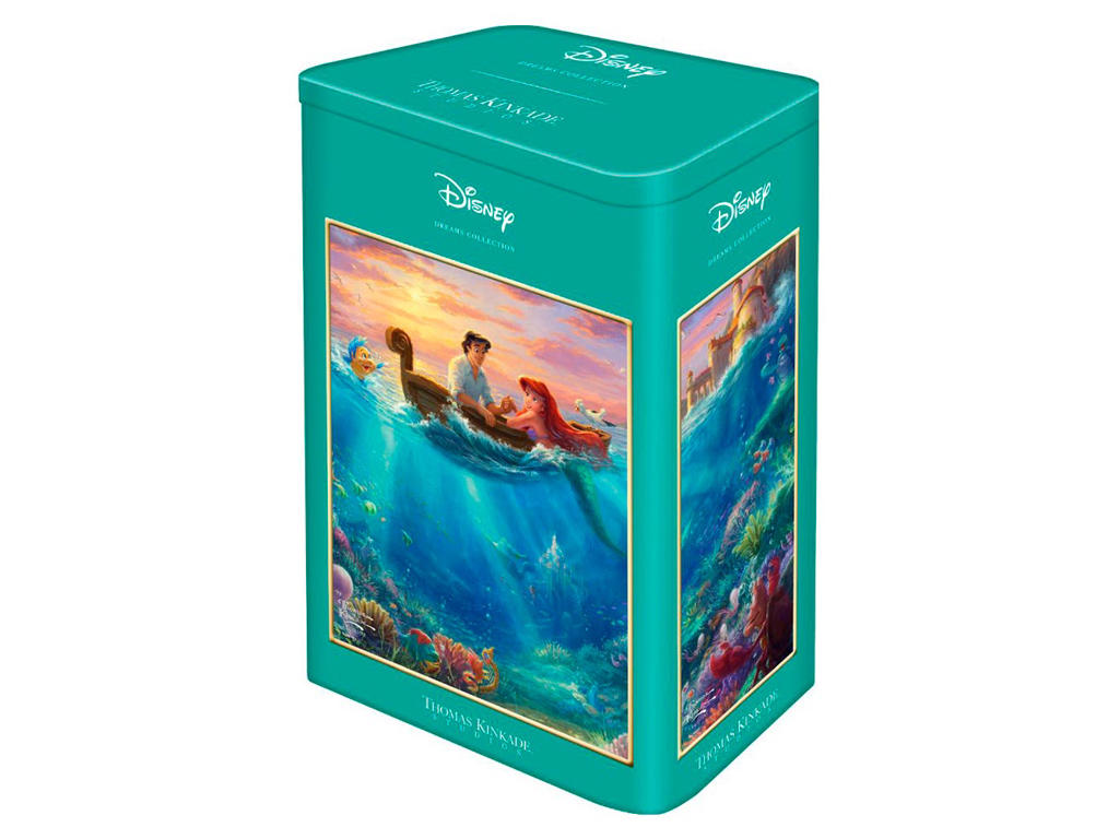 Thomas Kinkade: Disney - Arielle - Puslespil på 500 brikker i tinæske