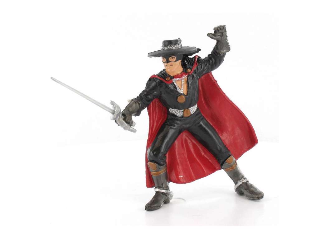 Zorro mini figur af Zorro på 10 cm