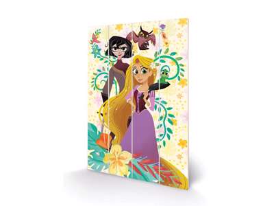 Tangled: The Series "Flowers" træ plade "plakat" 40x60cm