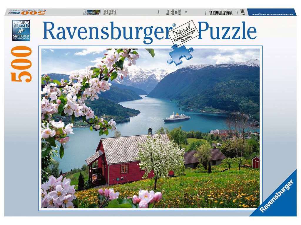 Landskab puslespil med 500 brikker fra Ravensburger
