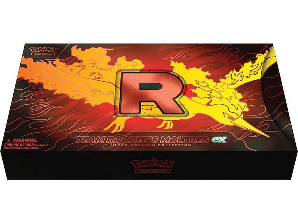 Pokemon Scarlet & Violet UPC: Team Rocket's Moltres ex box