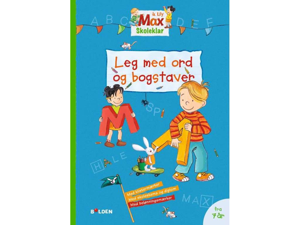 Max skoleklar: Leg med ord og bogstaver - opgavebog