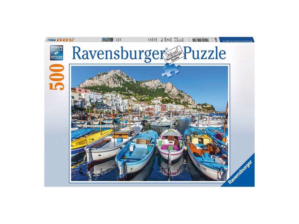 Farverig marina puslespil med 500 brikker fra Ravensburger