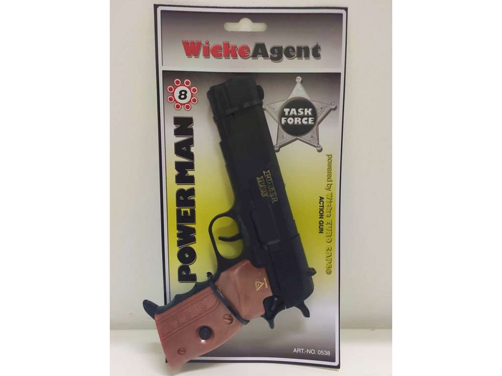 Powerman pistol til 8 skuds krudt fra Wicke Agent