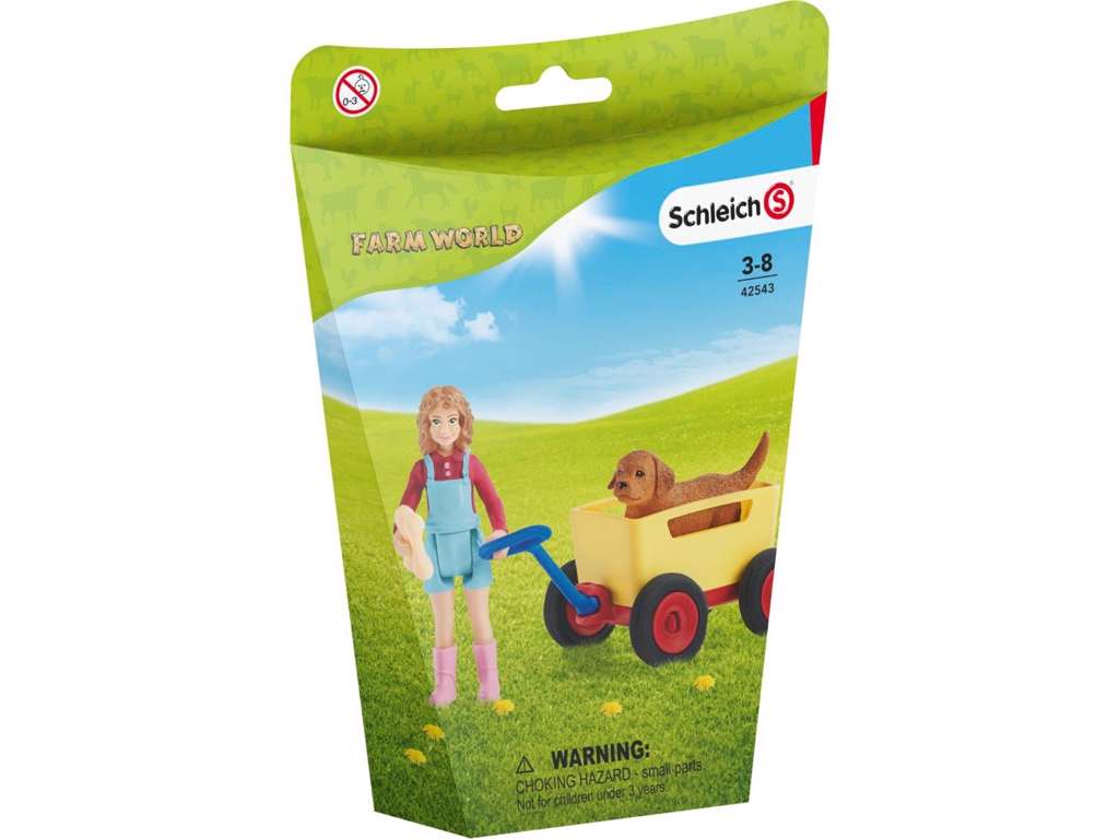 Hundehvalp vogntur fra Schleich - 42543