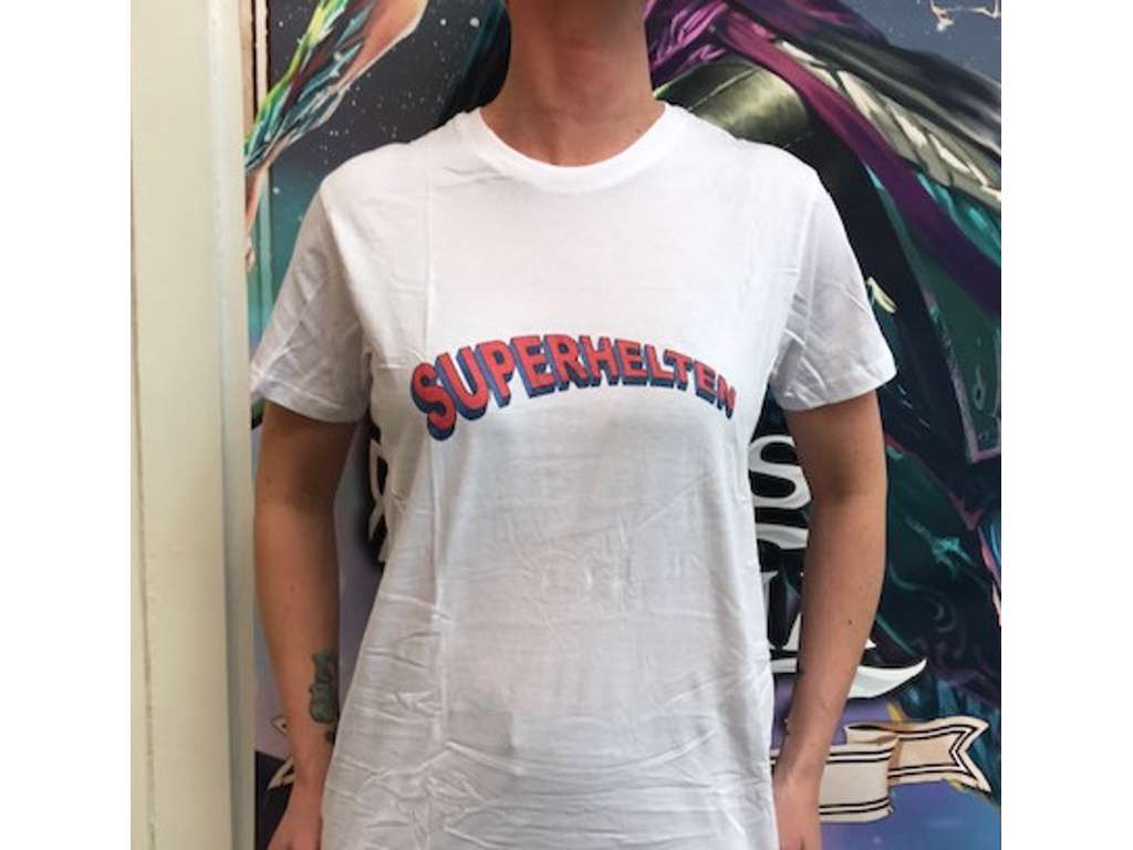 Superhelten t-shirt med logo - Small