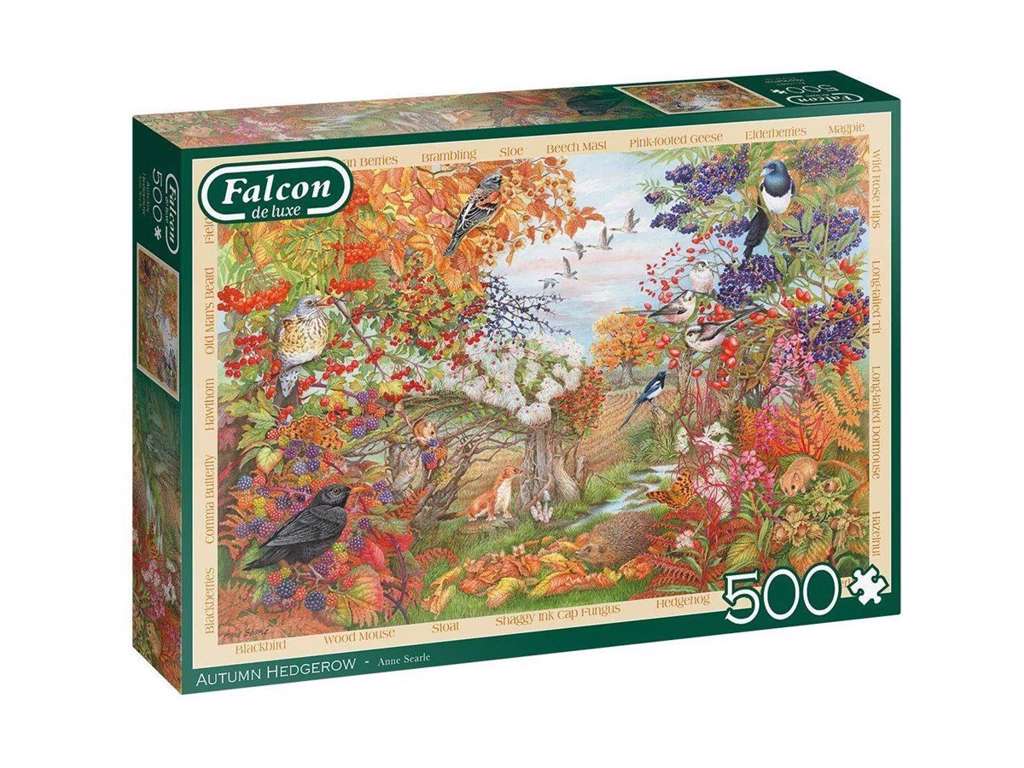 Autumn Hedgerow puslespil på 500 brikker fra Falcon