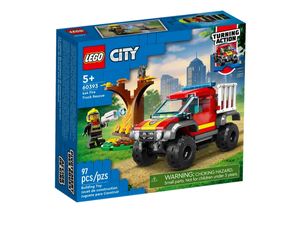 LEGO City Fire - Firhjulstrukket redningsvogn - 60393