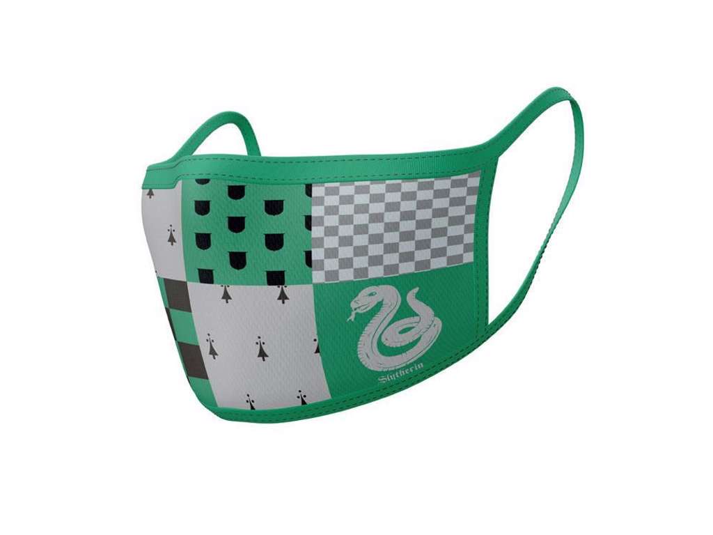 Harry Potter ansigtsmaske med Slytherin 2-pak (Mundbind)