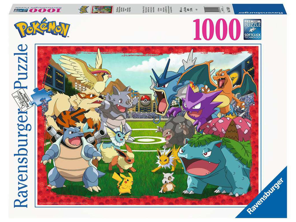 Pokémon Showdown puslespil på 1000 brikker