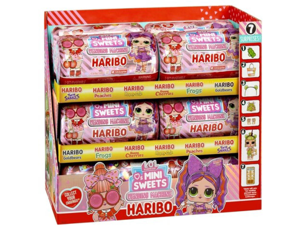 L.O.L. Surprise Loves Mini Sweets X Haribo Vending Machine PDQ