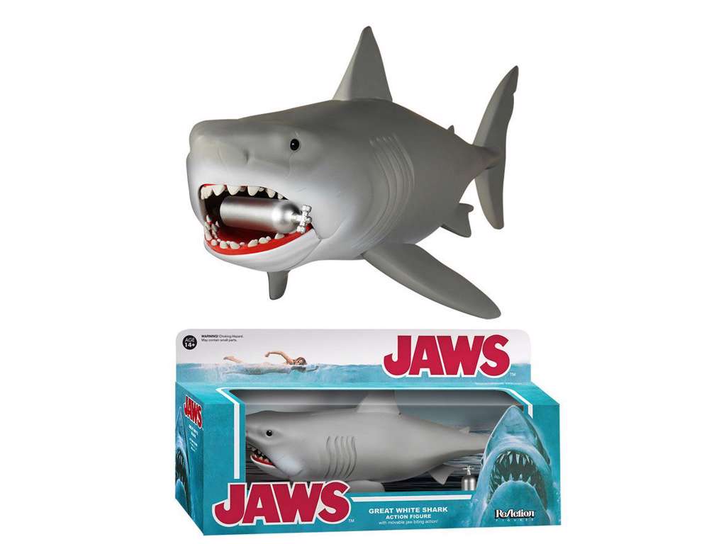 Jaws ReAction action figur af Great White Shark på 24 cm