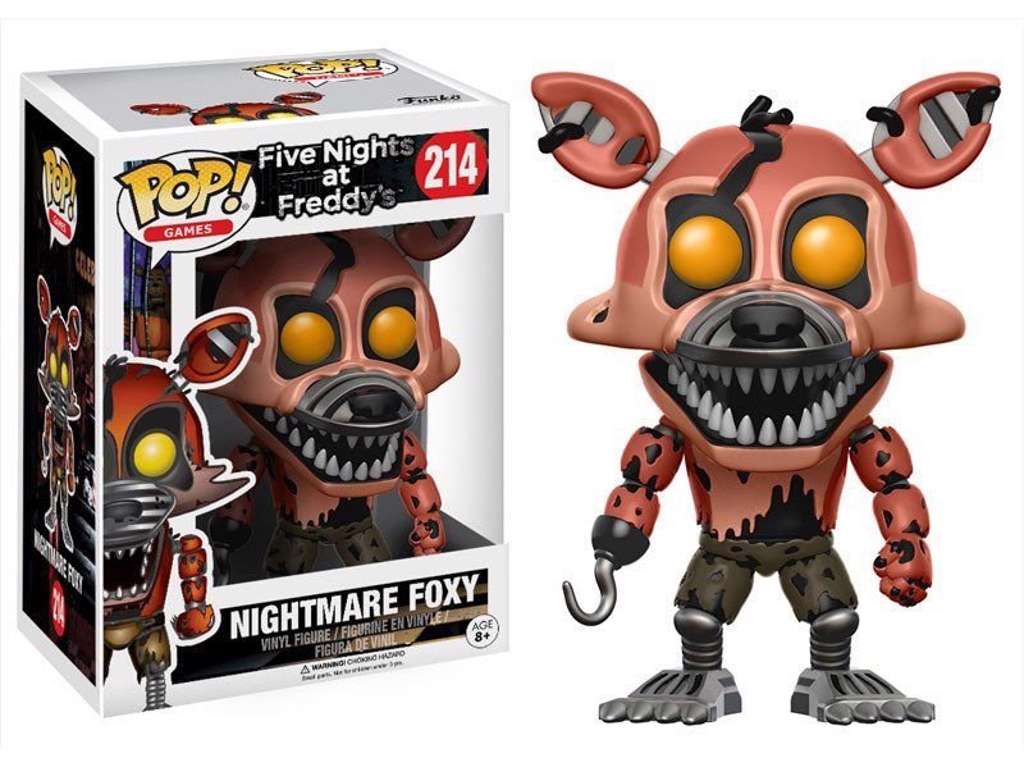 Five Nights at Freddy's POP! vinyl figur af Nightmare Foxy på 9 cm