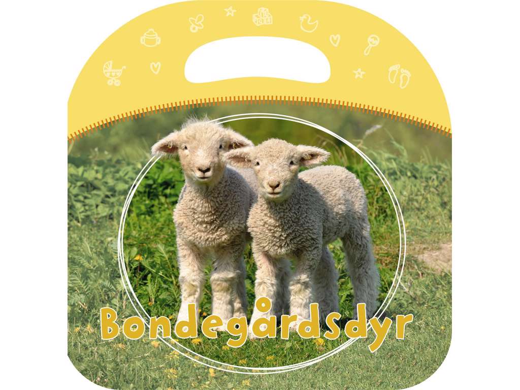 Papbog med håndtag: Bondegårdsdyr