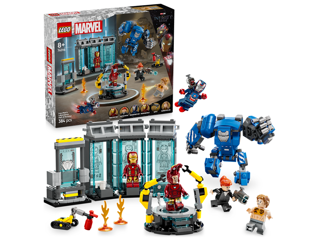 Iron Mans laboratorium: Dragtgalleriet - 76315 - LEGO Super Heroes Marvel