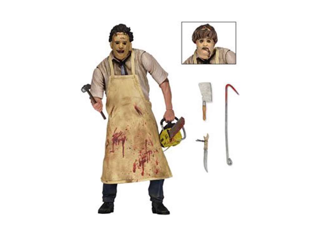 Texas Chainsaw Massacre retro action figure 40th Anniversary Ultimate Leatherface på 20 cm