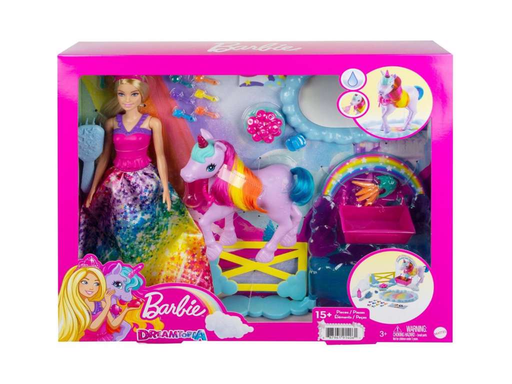 Barbie regnbue enhjørning legesæt