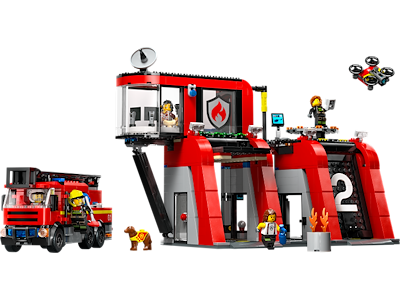 Brandstation med brandbil - 60414 - LEGO City Fire
