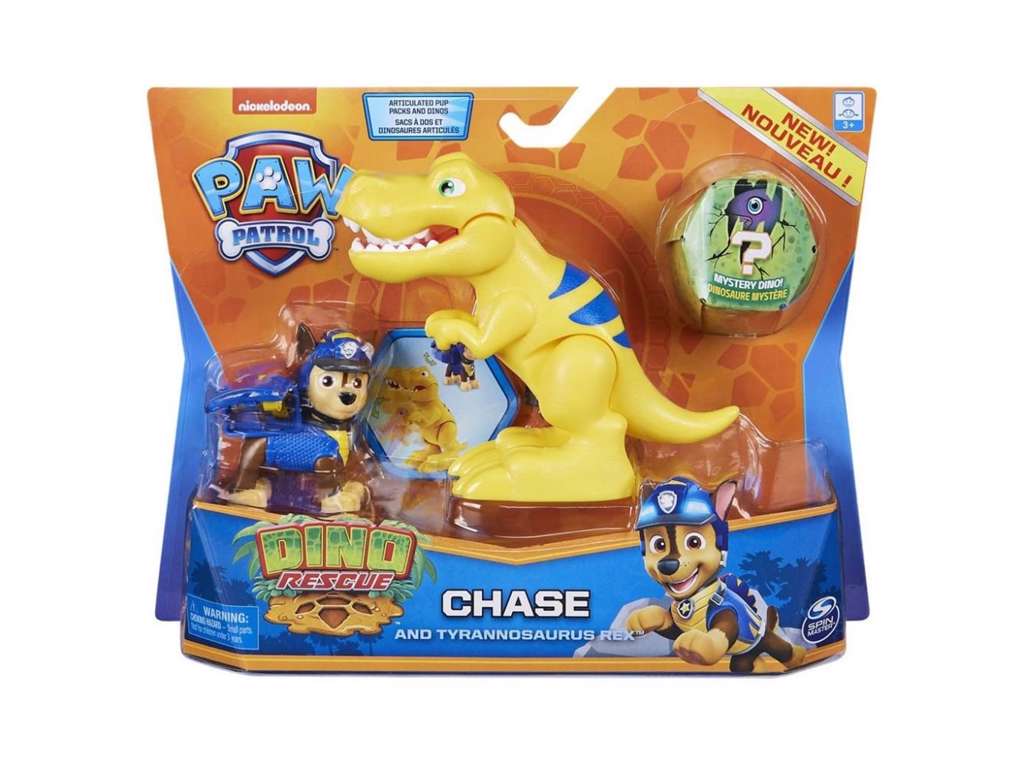 Paw Patrol Dino Pups Chase og Tyrannosaurus Rex
