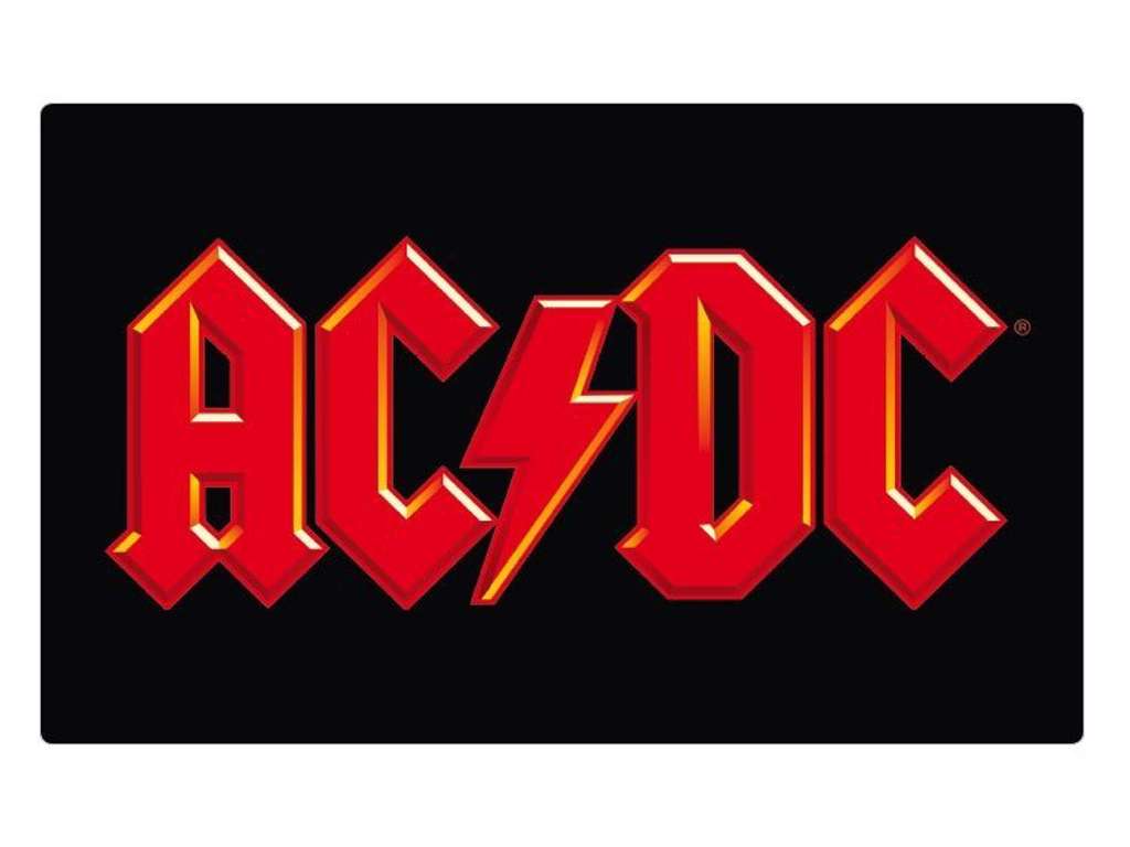 AC/DC skærebræt med logo