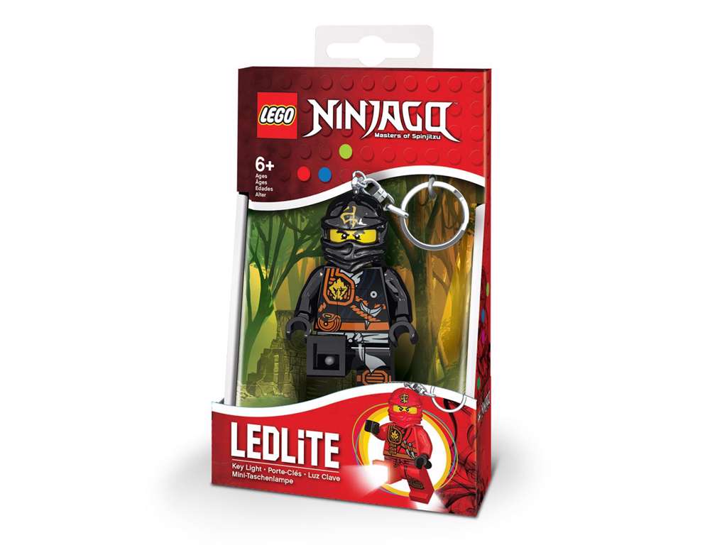LEGO Ninjago nøglering med lys - Cole
