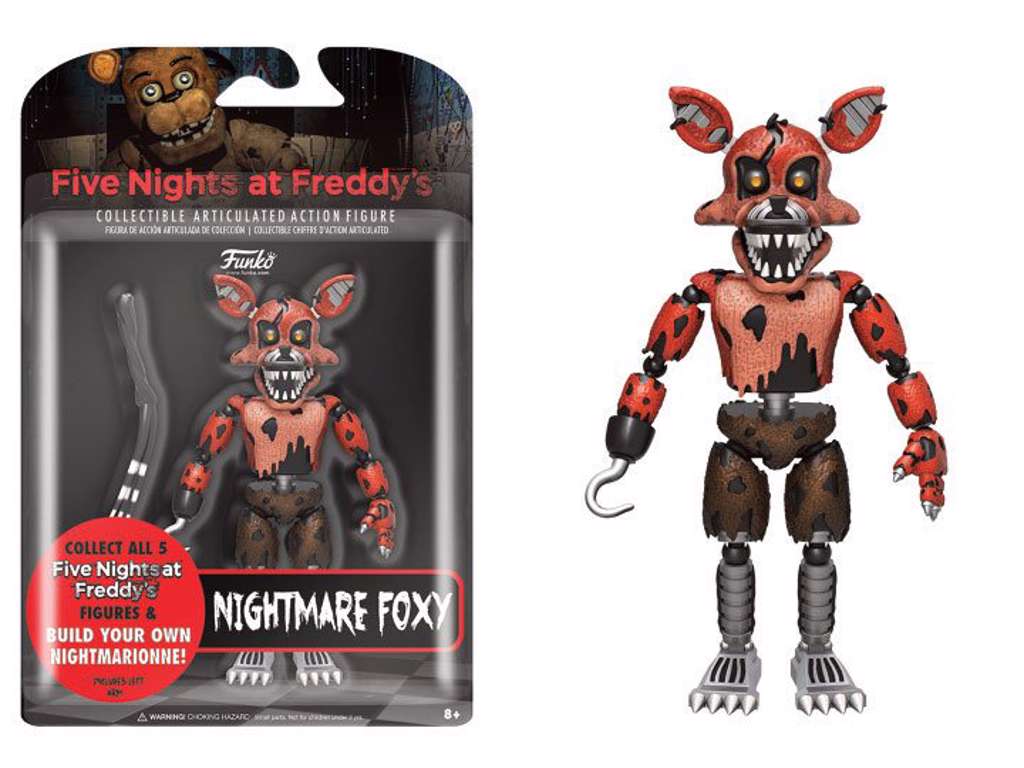 Five Nights at Freddy's action figur af Nightmare Foxy på 13 cm