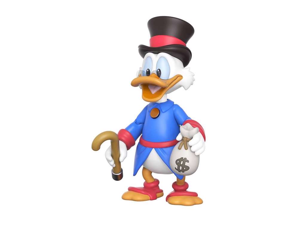 DuckTales ReAction action figur af Scrooge McDuck på 10 cm