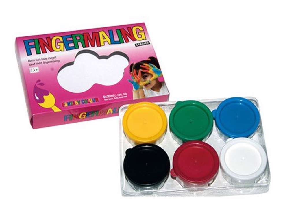 Fingermaling 6 stk
