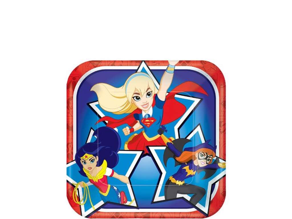 DC Super Hero Girls paptallerkner 17 cm