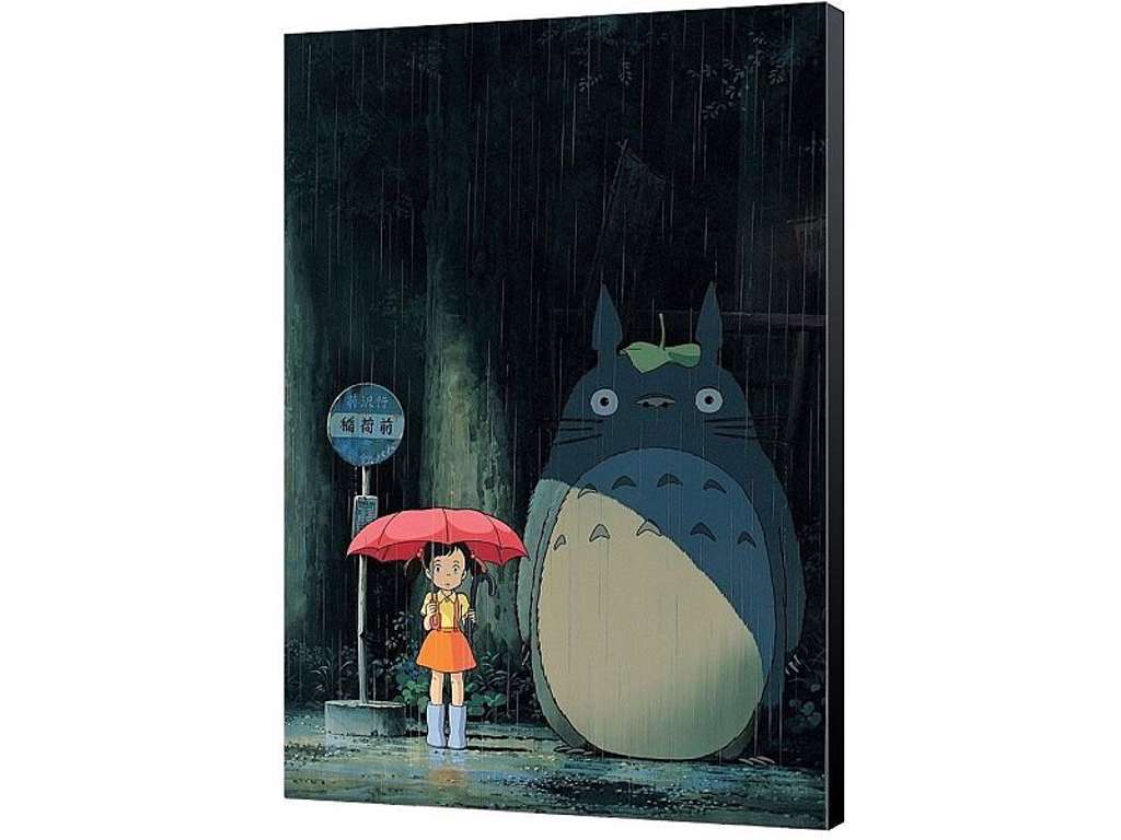 My Neighbor Totoro træpladeplakat med Totoro på 35 x 50 cm