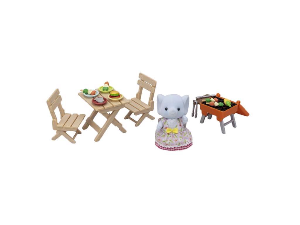 BBQ Picnic Set Elephant Girl - Sylvanian Families - 05640