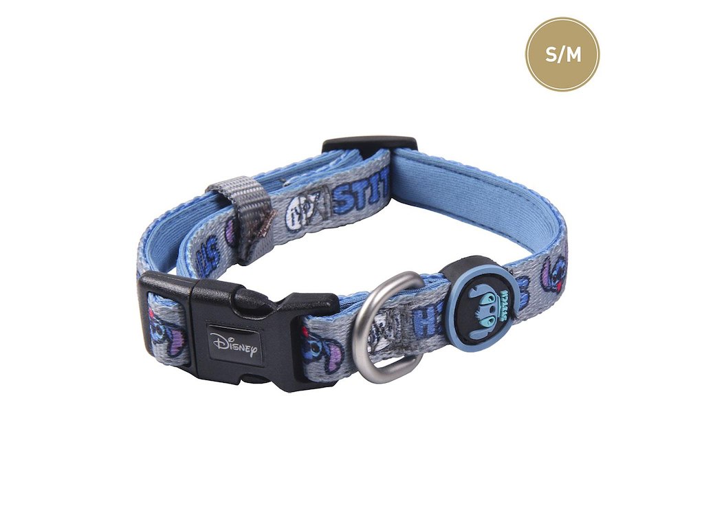 Hundehalsbånd med Stitch logo - S/M