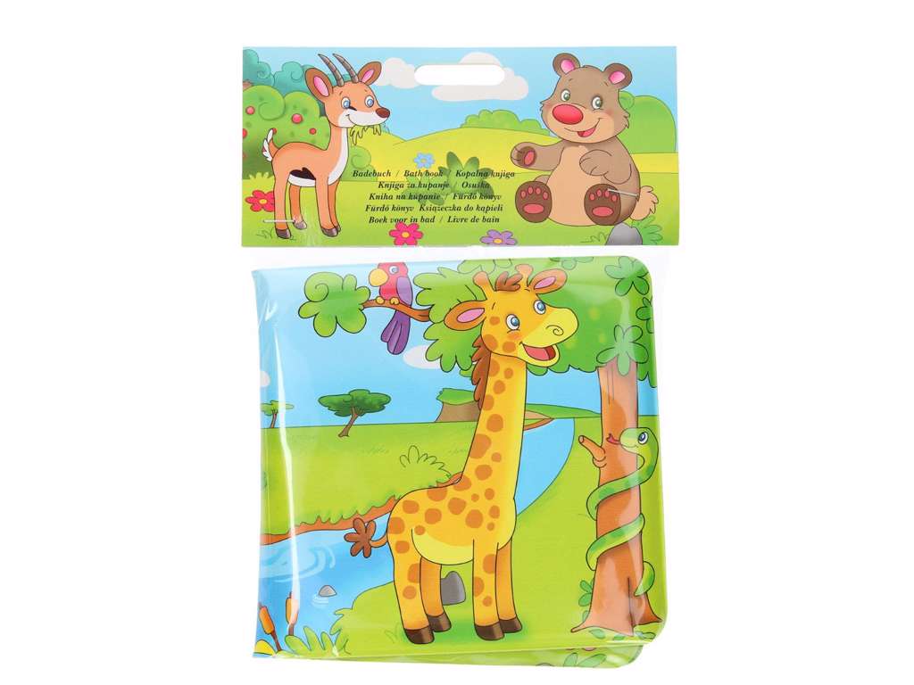 Badebog med safari dyr