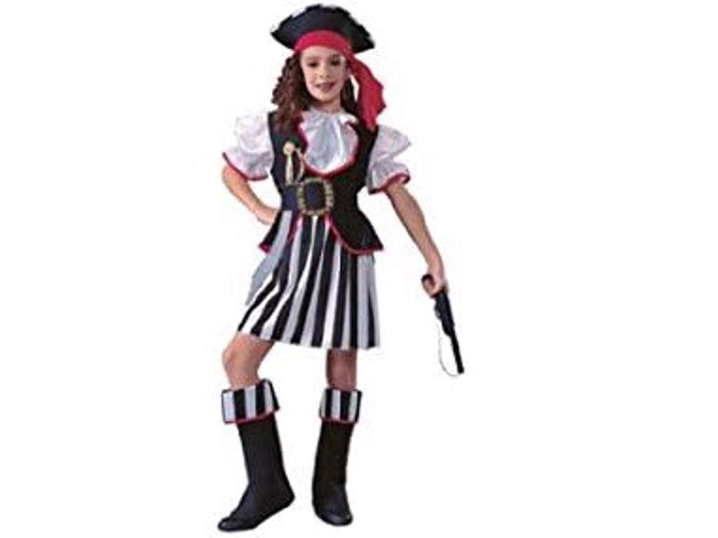 Pirat pige kostume fra Rubies 3-4 år